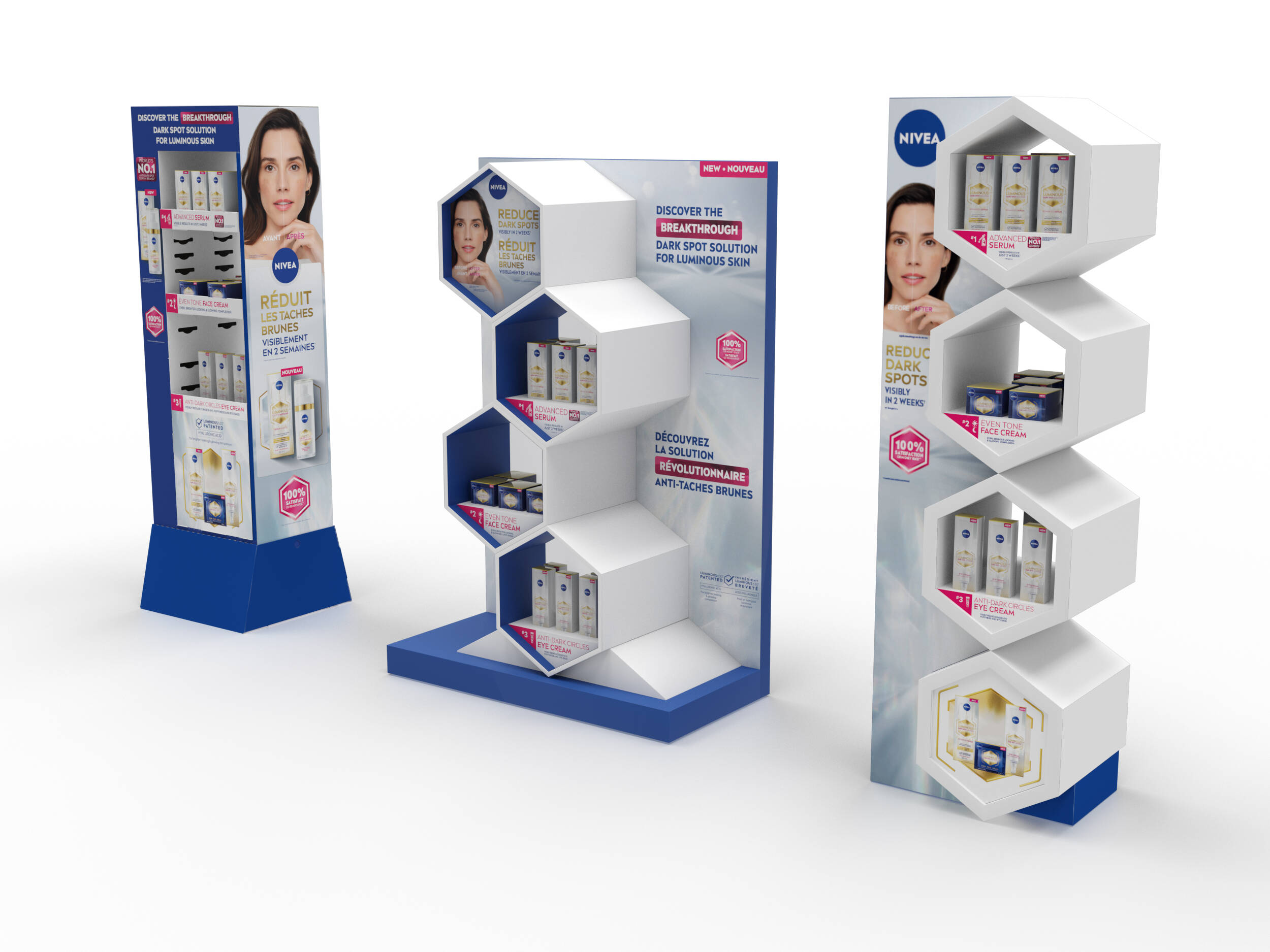Beiersdorf Floor Display shelves